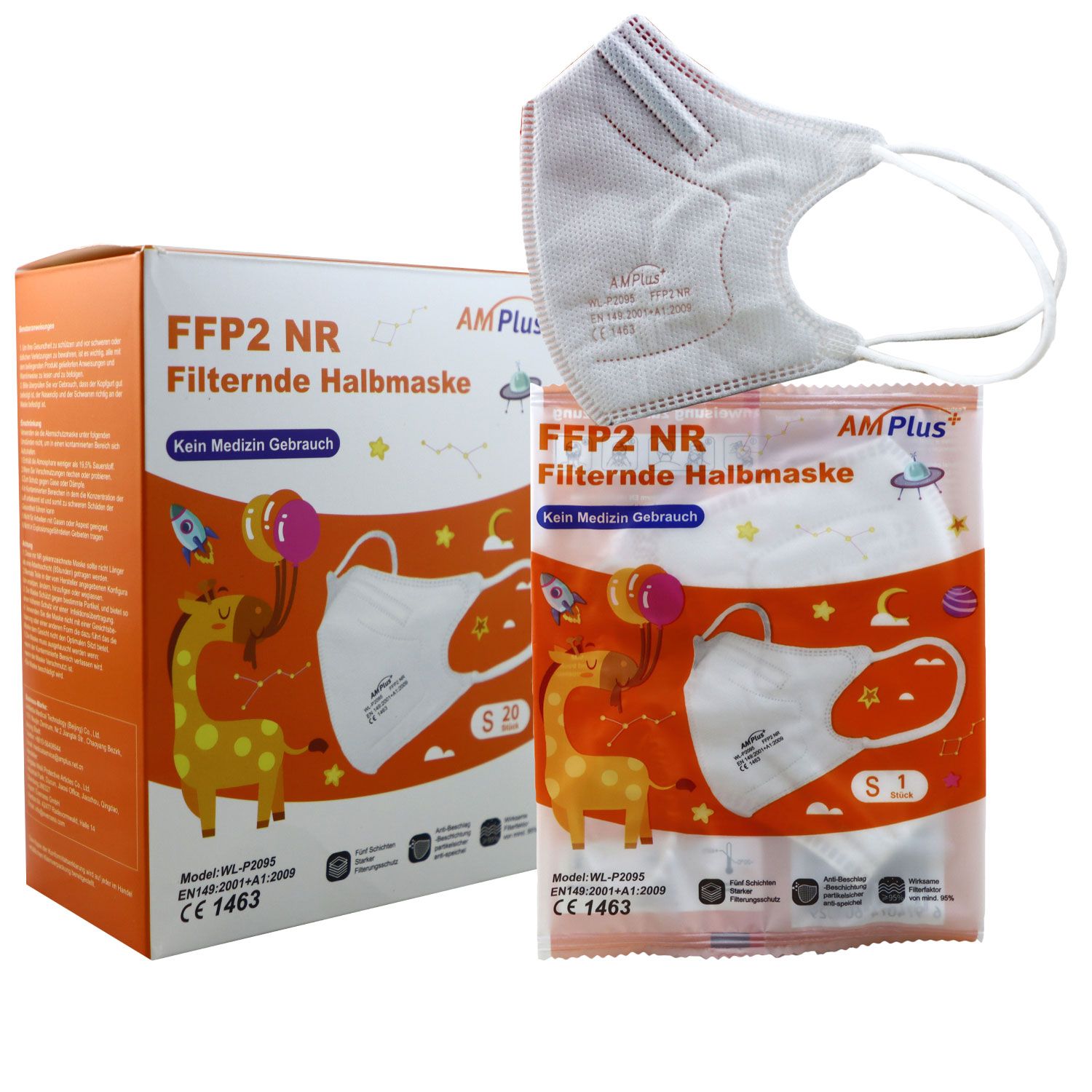 Kindermasken- FFP2 für Kinder (20er Packung)  