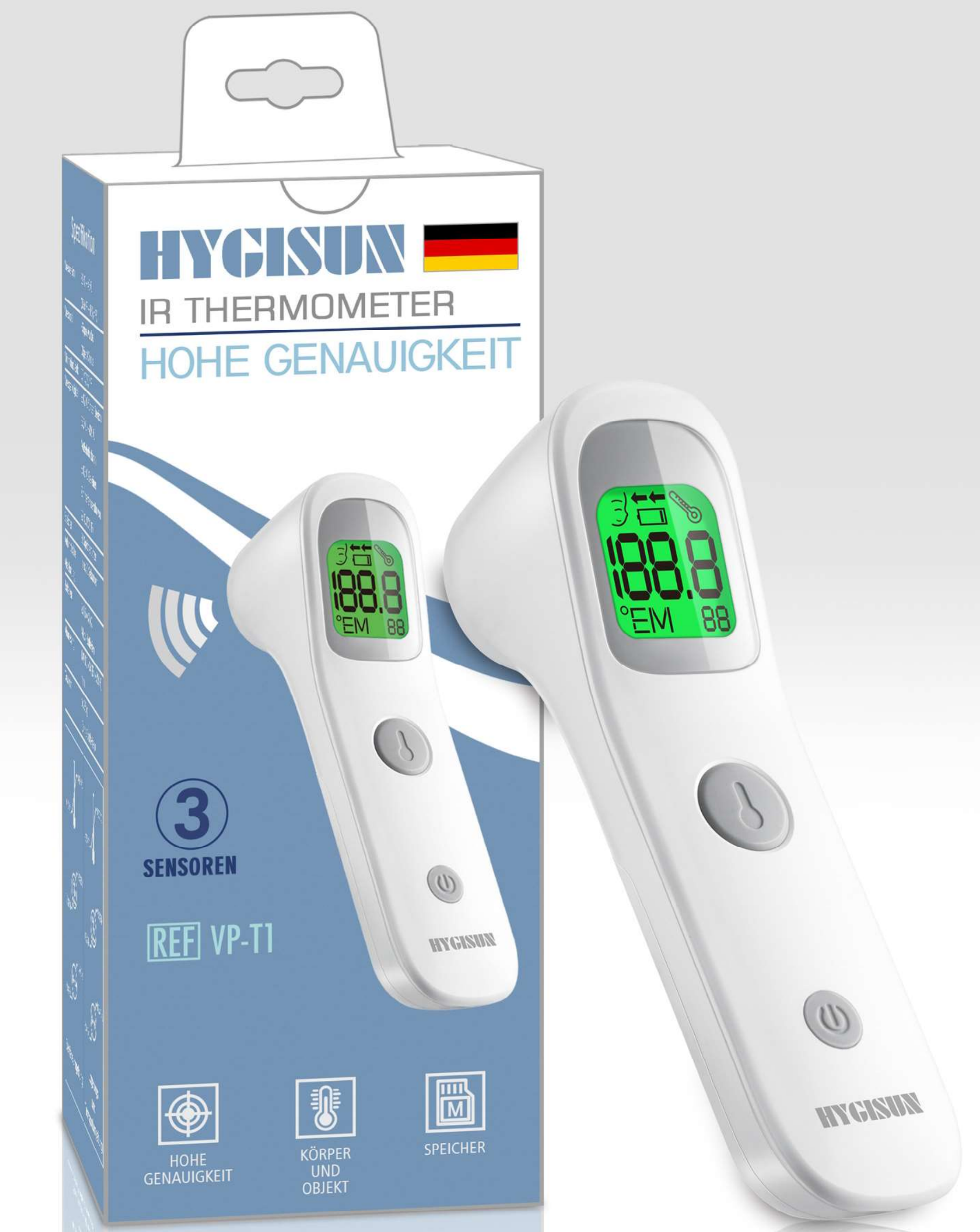 Hygisun Infrarot  Fieber- Thermometer (TÜV geprüft)