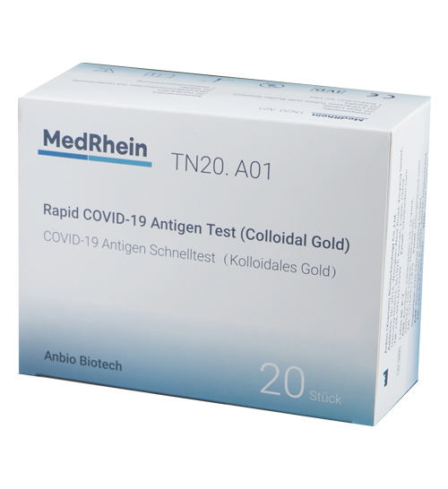 Anbio 3 in 1 Covid-19 / SARS-CoV-2 Antigen Schnelltest/ AT 195/21,  20er Packung