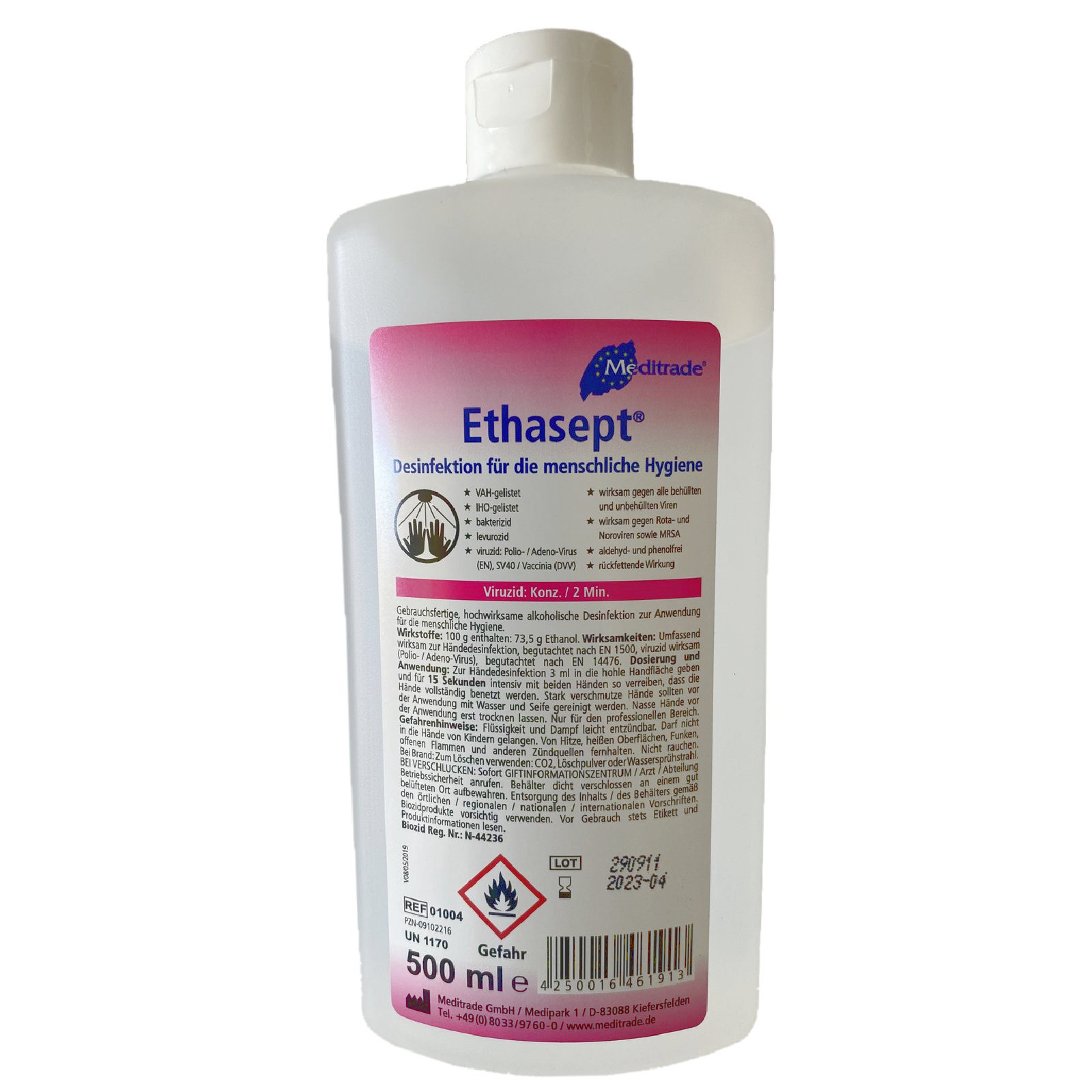 Händedesinfektion Ethasept®  500ml Flasche